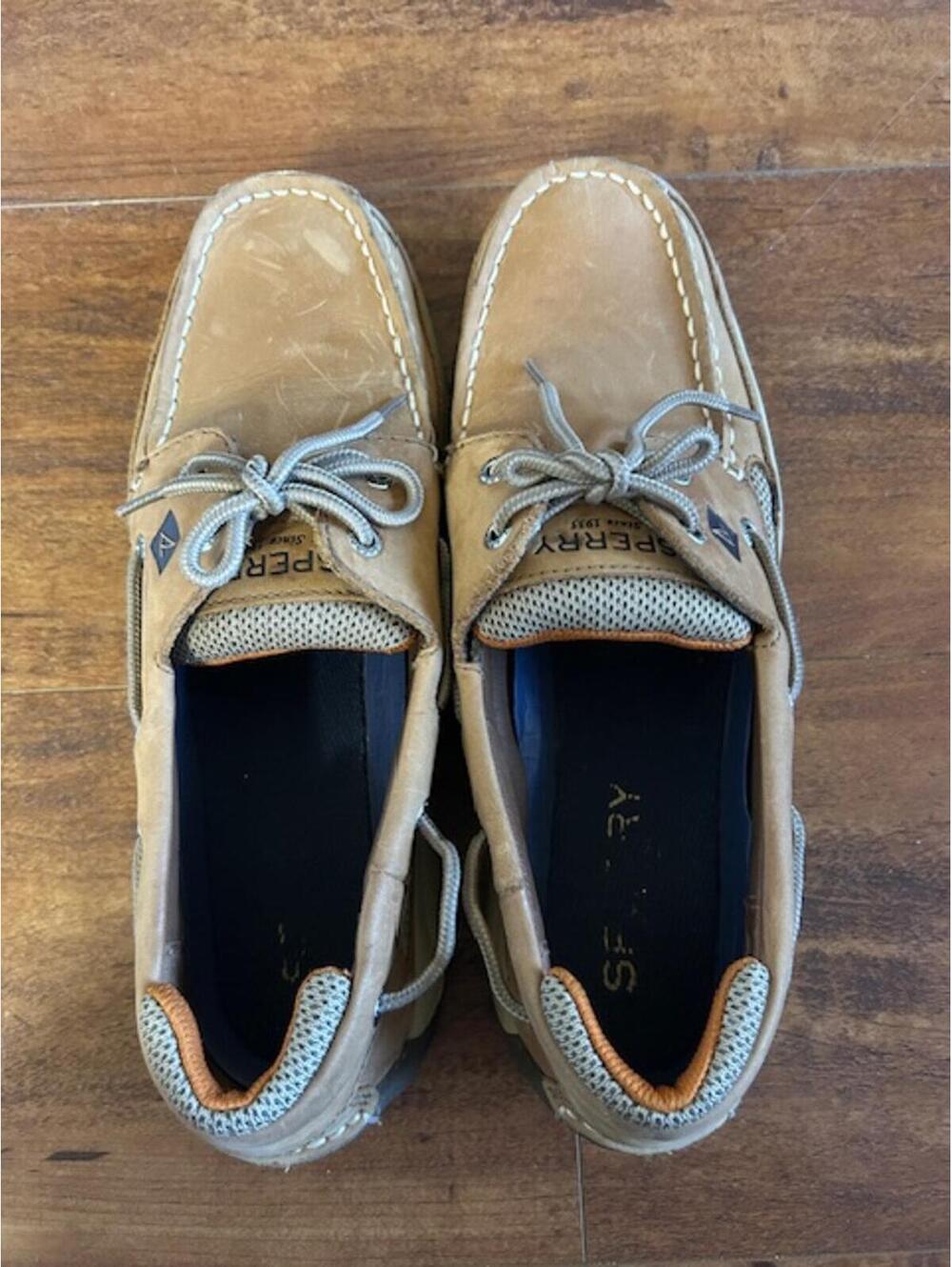 Sperry Men's Leather Upper Boat Shoes Size 9.5M